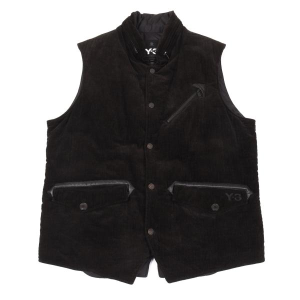 Y-3 Corduroy Padded Vest Black Size M