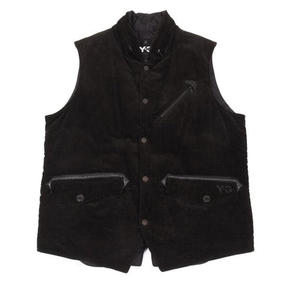 Y-3 Corduroy Padded Vest Black Size M