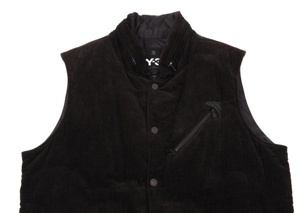 Y-3 Corduroy Padded Vest Black Size M