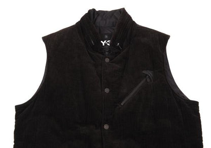 Y-3 Corduroy Padded Vest Black Size M