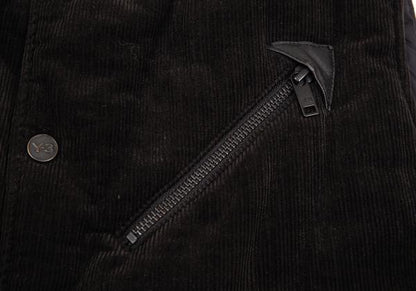 Y-3 Corduroy Padded Vest Black Size M