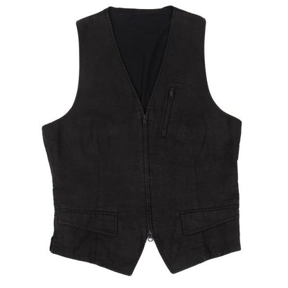 Y-3 Linen Paneled Vest Black Size M