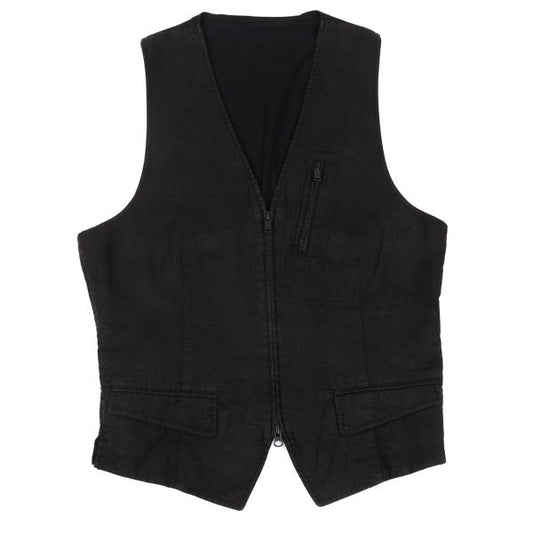 Y-3 Linen Paneled Vest Black Size M