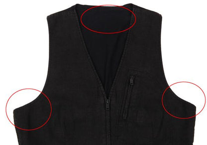 Y-3 Linen Paneled Vest Black Size M