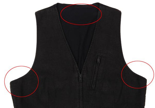 Y-3 Linen Paneled Vest Black Size M
