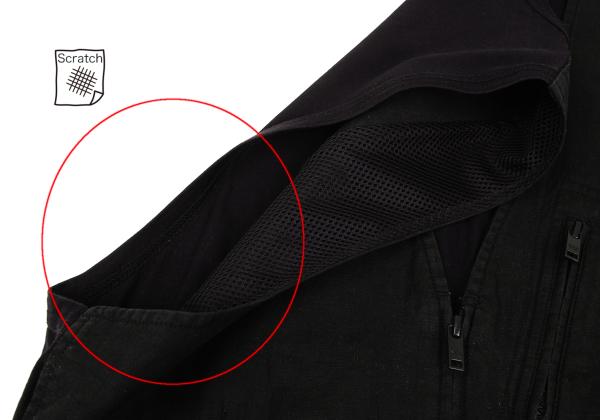 Y-3 Linen Paneled Vest Black Size M