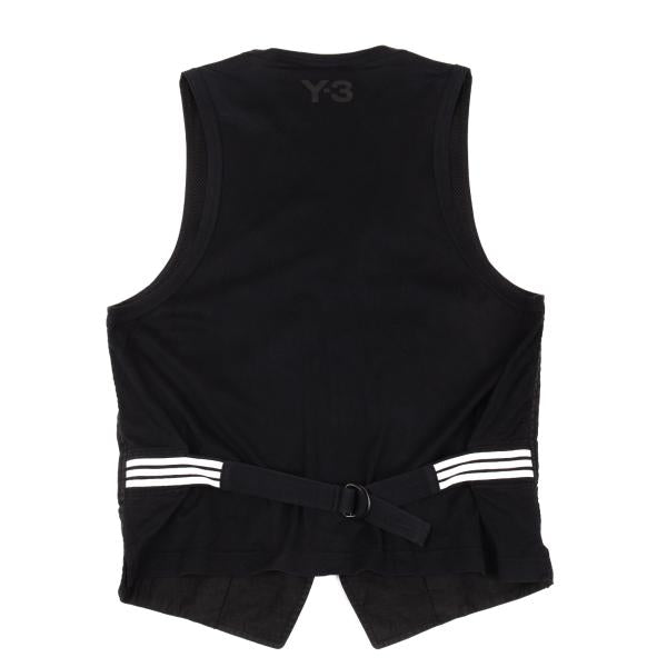 Y-3 Linen Paneled Vest Black Size M
