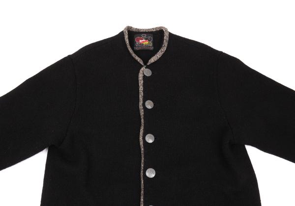 Karl Helmut Coin Button Knit Jacket Black Size M