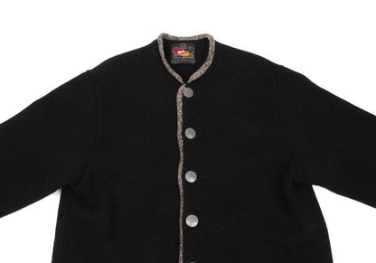 Karl Helmut Coin Button Knit Jacket Black Size M