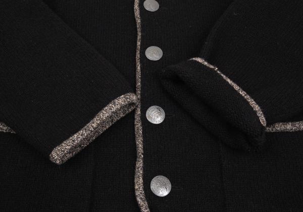 Karl Helmut Coin Button Knit Jacket Black Size M
