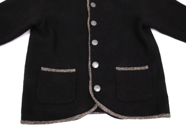 Karl Helmut Coin Button Knit Jacket Black Size M