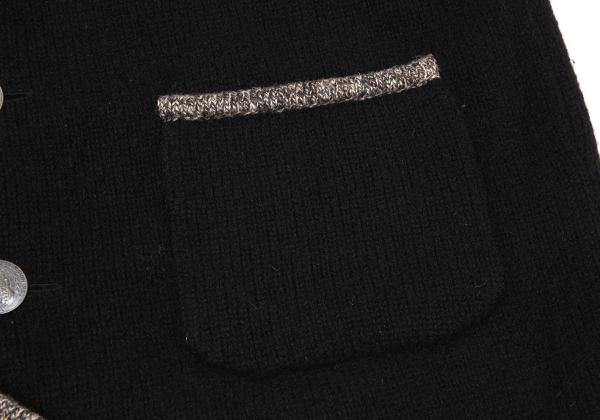Karl Helmut Coin Button Knit Jacket Black Size M