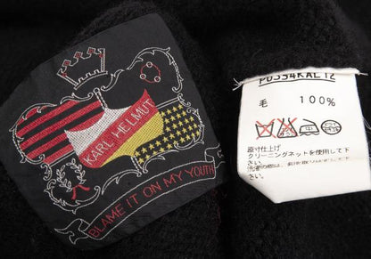 Karl Helmut Coin Button Knit Jacket Black Size M