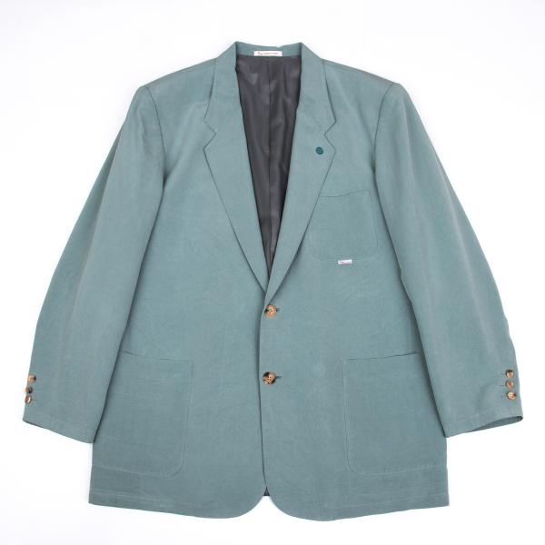 Papas Blue Silk Tailored Blazer Size L48