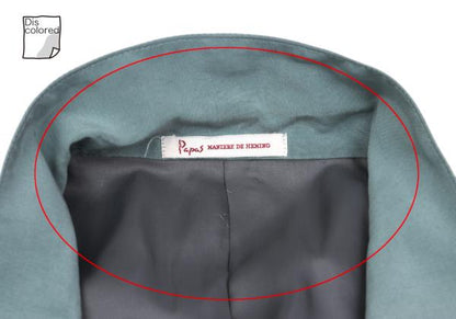 Papas Blue Silk Tailored Blazer Size L48