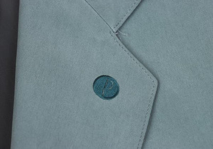Papas Blue Silk Tailored Blazer Size L48