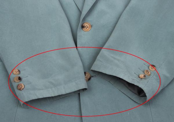 Papas Blue Silk Tailored Blazer Size L48