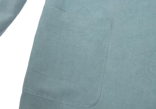 Papas Blue Silk Tailored Blazer Size L48