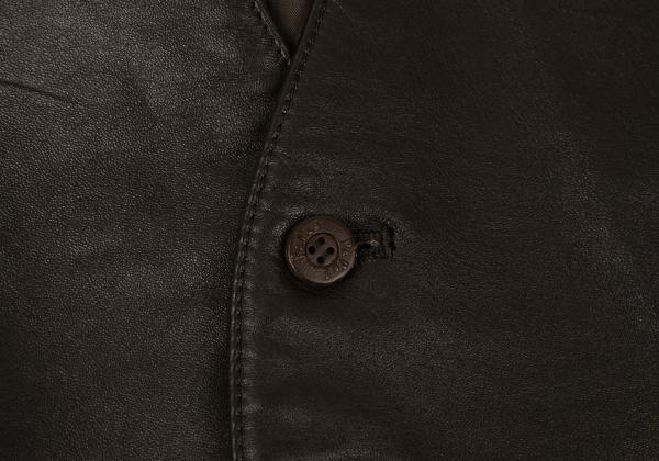 Papas Deerskin Western Yoke Vest Brown Size L