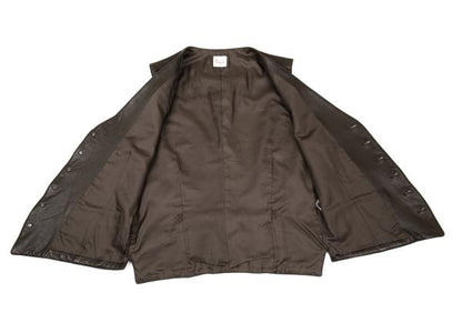 Papas Deerskin Western Yoke Vest Brown Size L