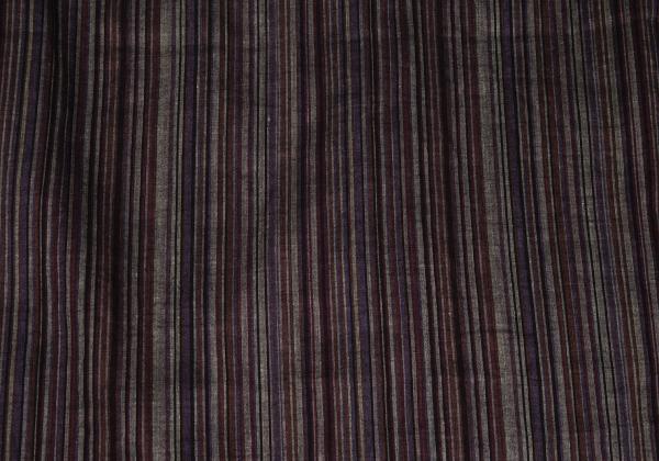 MISSONI Linen Cotton Stripe Long Sleeve Shirt Purple Size 48