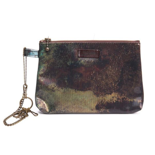 Jean Paul GAULTIER V Cyber Zip Green PVC Pouch