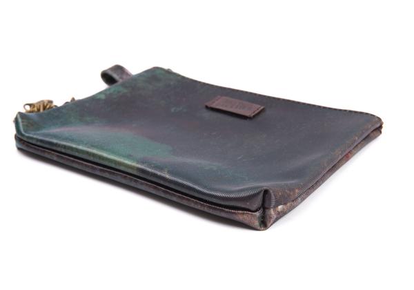 Jean Paul GAULTIER V Cyber Zip Green PVC Pouch