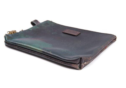 Jean Paul GAULTIER V Cyber Zip Green PVC Pouch