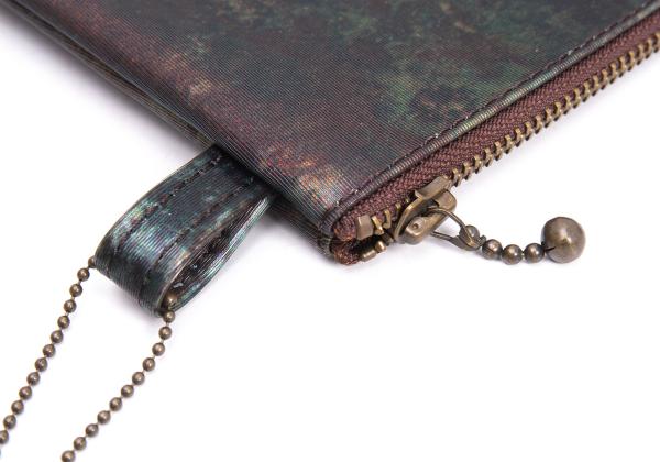 Jean Paul GAULTIER V Cyber Zip Green PVC Pouch