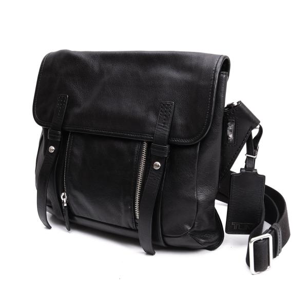 TUMI 68153D Colorado Deluxe Leather Shoulder Bag Black