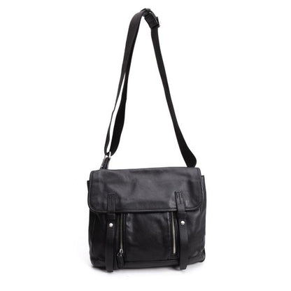 TUMI 68153D Colorado Deluxe Leather Shoulder Bag Black