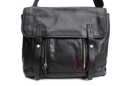 TUMI 68153D Colorado Deluxe Leather Shoulder Bag Black
