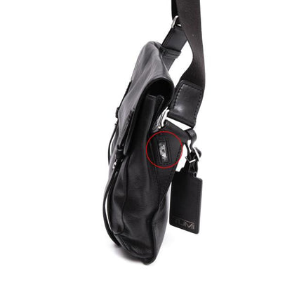 TUMI 68153D Colorado Deluxe Leather Shoulder Bag Black