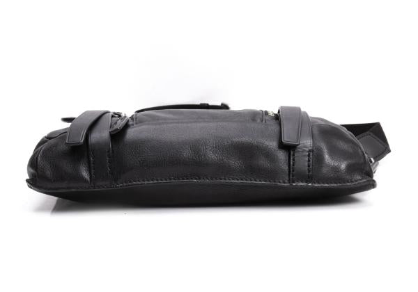 TUMI 68153D Colorado Deluxe Leather Shoulder Bag Black