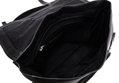 TUMI 68153D Colorado Deluxe Leather Shoulder Bag Black