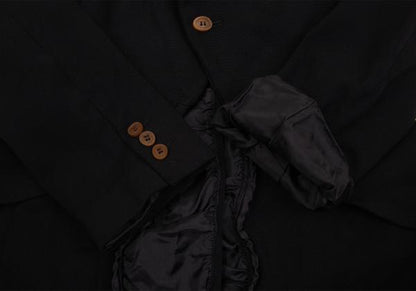 COMME des GARCONS Chain Detail Tailcoat Jacket Black Size S