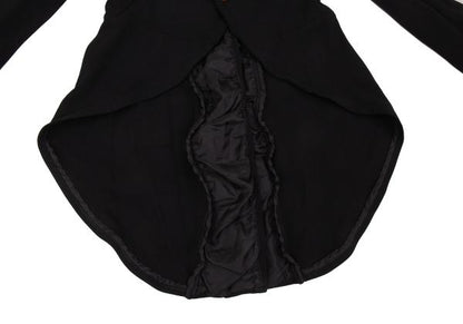 COMME des GARCONS Chain Detail Tailcoat Jacket Black Size S