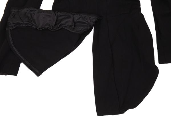 COMME des GARCONS Chain Detail Tailcoat Jacket Black Size S