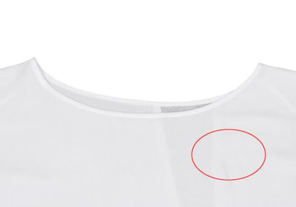 Y's Rayon Crinkle Gauze Panel T-Shirt Off-White Size 2