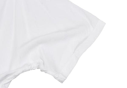 Y's Rayon Crinkle Gauze Panel T-Shirt Off-White Size 2