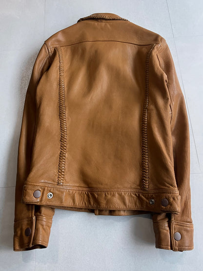 PHENOMENON BEYOND DESCRIPTION Leather Jacket Brown Size S
