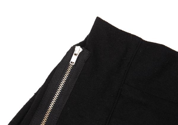 Y's Wool Asymmetrical Half-Wrap Sarouel Pants Black Size 2
