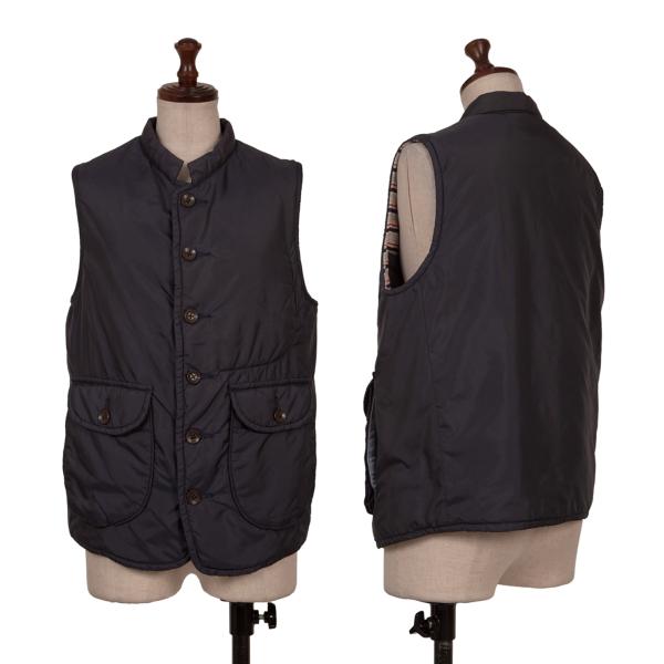 45rpm Reversible Border Nylon Padded Vest Blue Size 2