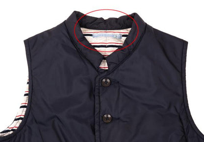 45rpm Reversible Border Nylon Padded Vest Blue Size 2