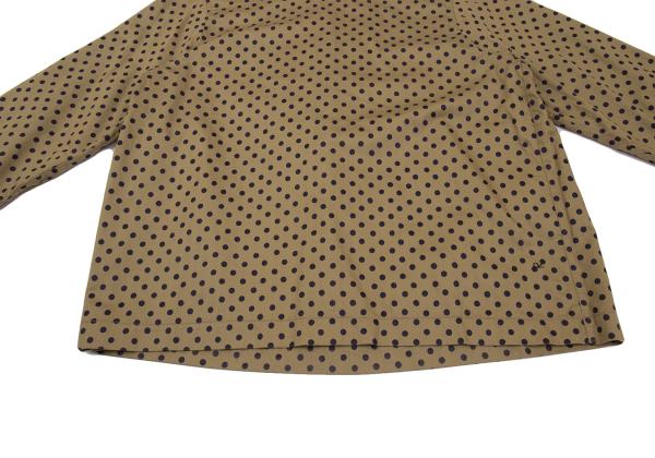 45rpm Cotton Dot Print Blouse Beige/Navy