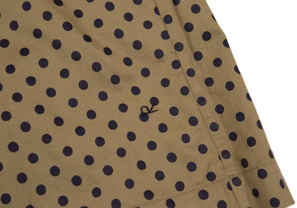45rpm Cotton Dot Print Blouse Beige/Navy