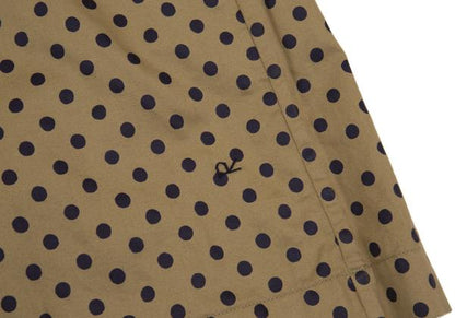 45rpm Cotton Dot Print Blouse Beige/Navy