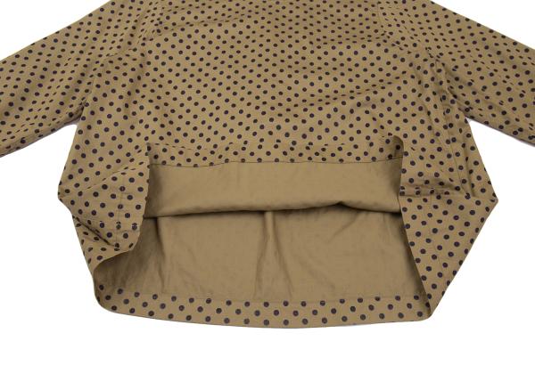 45rpm Cotton Dot Print Blouse Beige/Navy
