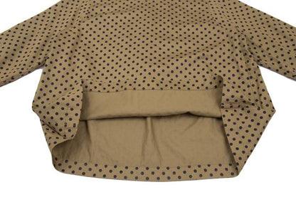 45rpm Cotton Dot Print Blouse Beige/Navy