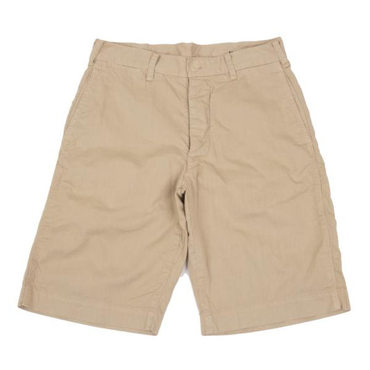 45rpm Cotton Button-Fly Shorts Beige Size 30